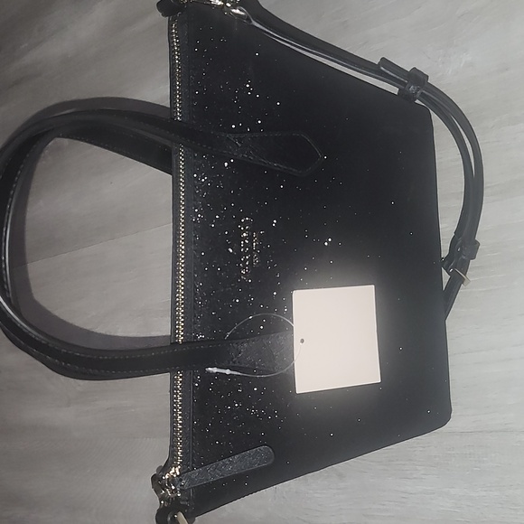 Kate Spade Joeley Black Glimmer Small Satchel and Cardholder - Picture 6 of 13